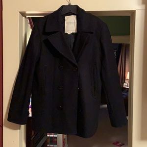 Ralph Lauren Wool Blend Melton Pea Coat Size XL